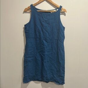 Eddie Bauer beachy linen tank dress size 12P